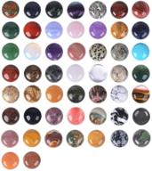 💎 wholesale lot of 24pcs multi-color 20mm gemstone round cab cabochons for exceptional jewelry making logo