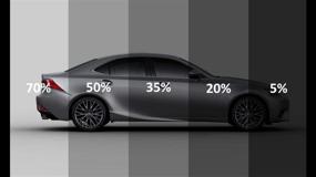img 3 attached to 🚘 OTOLIMAN Prime Uncut Roll Window Tint Film – Dark Black 20% UV Protection, 20" Inchx20' Ft (240", Scratch Resistant) for Car, Home, Office Glass - Privacy & Heat Reduction