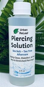 img 2 attached to 🌊 Urban ReLeaf Piercing Solution: Healing Sea Salt & Tea Tree AFTERCARE 4 oz - Quick Healing, Safe Cleansing, and Soothing for New & Stretched Piercings - Gentle, Effective, Natural Formula