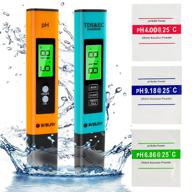 🎯 high accuracy ph and tds ppm meter pen combo for household, pool, aquarium, and laboratory – digital tester with ± 2% readout accuracy and temperature meter logo