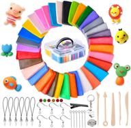 🎨 funkprofi polymer clay set - 36 colors, bakeable sculpting clay, non-stick, non-toxic, oven bake modeling clay kit with tools and storage box - perfect gift for kids and adults logo