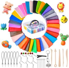 img 4 attached to 🎨 Funkprofi Polymer Clay Set - 36 Colors, Bakeable Sculpting Clay, Non-Stick, Non-Toxic, Oven Bake Modeling Clay Kit with Tools and Storage Box - Perfect Gift for Kids and Adults