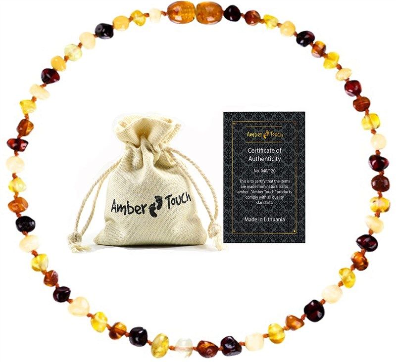 Amber Necklace Unisex Certificated Natural logotipo