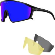 🚴 polarized cycling glasses for optimal vision: unisex sports sunglasses for mtb mountain biking and bicycle riding logo