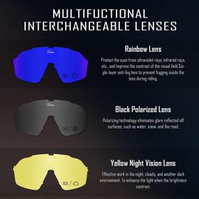 img 1 attached to 🚴 Polarized Cycling Glasses for Optimal Vision: Unisex Sports Sunglasses for MTB Mountain Biking and Bicycle Riding