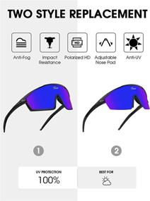 img 2 attached to 🚴 Polarized Cycling Glasses for Optimal Vision: Unisex Sports Sunglasses for MTB Mountain Biking and Bicycle Riding