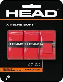 img 2 attached to 🎾 Enhance Your Grip with HEAD Xtreme Soft Racquet Overgrip - Tennis Racket Grip Tape - 3-Pack, Red