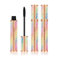 💦 waterproof 4d silk fiber lash mascara - thick, long-lasting, smudge-proof, natural 4d fiber mascara - curling, lengthening, all day exquisitely - extra long 4d mascara black (pack of 2) logo