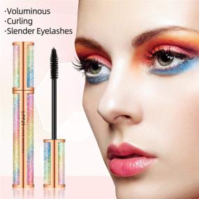 img 3 attached to 💦 Waterproof 4D Silk Fiber Lash Mascara - Thick, Long-lasting, Smudge-proof, Natural 4D Fiber Mascara - Curling, Lengthening, All Day Exquisitely - Extra Long 4D Mascara Black (Pack of 2)