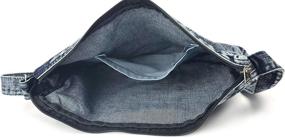 img 1 attached to 👜 Denim Indigo Hobo Crossbody Bag for Women - Versatile Shoulder Bag