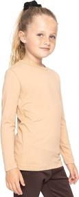 img 4 attached to 👚 X-Small Girls' Stretch Comfort Sleeve Top for Girls' Clothing, Tees & Blouses