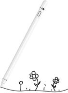 🖊️ high-precision active stylus pens for touch screens - rechargeable fine point stylist pen pencil, compatible with apple and other tablets (white) logo