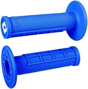 img 1 attached to ODI Motocross Half Waffle Grips BLUE