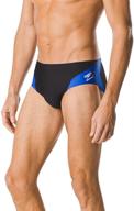 🏊 enhanced performance: speedo men's endurance+ launch splice brief swimsuit logo