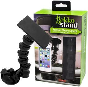 img 4 attached to 📱 Universal Windshield Suction Mount for Smartphones by Gekko Stand - Fully Adjustable Phone Holder - Ideal for iPhone 6 Plus, 5S, 5C, 5, Samsung Galaxy S5, S5 Edge, Note 4, 3, and More - Enhanced SEO