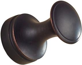 img 2 attached to 🛁 Leyden Bronze Towel Hooks: Antique Oil Rubbed Brass Robe Hooks for Bathroom & Kitchen (2 Packs)