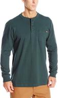 dickies sleeve heavyweight henley hunter: top-quality comfort for outdoor enthusiasts logo