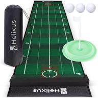 🏌️ premium golf putting green set - 20"x10' mat, travel bag, balls, backstop, silicone putting cup - indoor/outdoor use, improve your technique logo