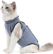 cat surgery recovery suit for abdominal wound or skin diseases - e-collar alternative for cats and dogs after surgery - pajama suit for better healing logo