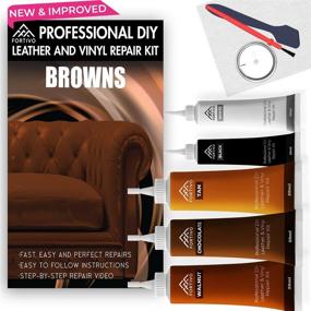 img 4 attached to 🛋️ Complete Leather Repair Kits for Brown Couches - Ultimate Solution for Vinyl, Furniture & Upholstery - Scratch Repair, Dye & Restore Your Couch, Boat or Car Seats