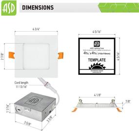 img 2 attached to ⚡️ ASD Ultra Thin Temperature Selectable 3000K 4000K 5000K Industrial Electrical and Lighting Components: Premium Quality Lighting Solutions for Versatile Industrial Applications