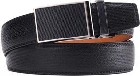 img 3 attached to Bulliant Click Ratchet Genuine Leather Men's Accessories and Belts