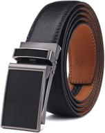 bulliant click ratchet genuine leather men's accessories and belts logo