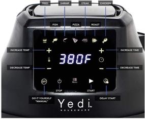 img 1 attached to 🍳 Yedi Capital 7-Preset Air Fryer Lid and Dehydrator with DIY and Delay Start Functions