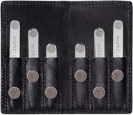 assorted leather men's accessories with magnetic wurkin stiffs logo