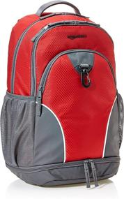img 3 attached to AmazonBasics ZH1802045R3 Sports Backpack Graphite - Durable and Functional Travel Gear