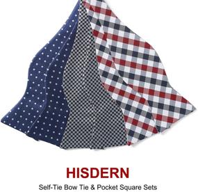 img 2 attached to 👔 HISDERN Classic Self-Tie Pocket Men's Accessories - Ideal for Ties, Cummerbunds & Pocket Squares