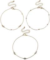 lux accessories crystal rhinestones anklets logo