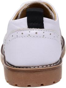 img 2 attached to 👞 Breathable Leather Toddler Boys' Oxfords Shoes by UBELLA in Oxford Style