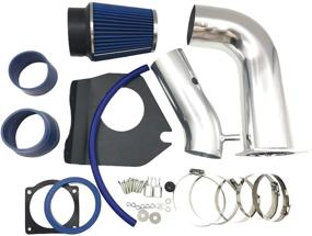 img 2 attached to 🔵 High Performance Cold Air Intake Kit & Filter for 1999-2004 Ford Mustang 3.8L V6 (Blue)