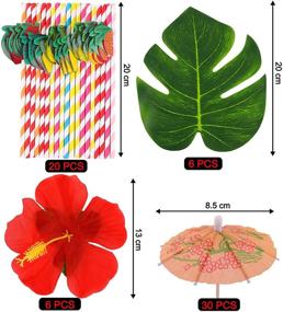 img 1 attached to 🌺 Hawaiian Flower Garlands by Elcoho