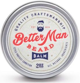 img 4 attached to 🧔 Better Man Beard Balm: 2 oz All-Natural Moisturizing Balm with Therapeutic Grade Essential Oils &amp; 100% Natural Formula - Balm-01