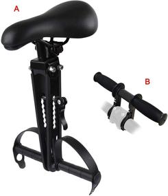 img 3 attached to 🚲 VELIHOME Kids Bike Seat and Armrest: Front Mounted Child Bike Seat for Mountain Bikes, Easy Install - Ages 2-5, Black