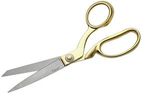 img 3 attached to 💫 SZCO Supplies Золотое покрытие Ручка Перекрестноширокие ножницы для шитья: Профессиональное качество