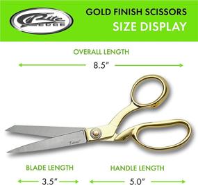 img 1 attached to 💫 SZCO Supplies Золотое покрытие Ручка Перекрестноширокие ножницы для шитья: Профессиональное качество