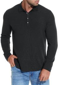 img 1 attached to IWoo Men's Clothing: Stretch Workout Pullover Shirts for Muscles