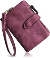 👛 womens bifold leather wallets with wristlet - women's handbags and wallets logo