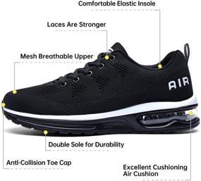 img 2 attached to Autper Women's Lightweight Air Athletic Tennis Running Sneakers - Breathable Sport Gym Jogging Fashion Walking Shoes (US 5.5-10)