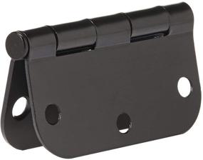 img 3 attached to AmazonBasics Rounded 3.5-inch Door Hinges