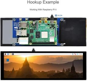 img 2 attached to Укрепленный сенсорный экран Raspberry Pi емкостного типа 400×1280 от XYGStudy