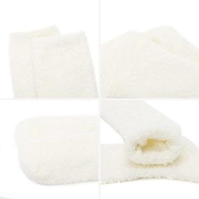 img 1 attached to 🧦 Zando Womens Soft Fuzzy Socks for Winter - Thick Fluffy Cozy Warm Slipper Socks for Comfy Home Sleeping