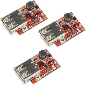 img 4 attached to 🔌 DROK Boost Converter Module - Set of 3 USB DC-DC Step Up Voltage Regulator Boards, 3V to 5V 1A for Enhanced MP3, MP4, and Phone Charging