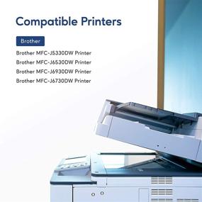 img 3 attached to 🖨️ MIROO Совместимые картриджи с чернилами для Brother LC3019 XXL - набор из 5 штук (2 черных, 1 голубой, 1 пурпурный, 1 желтый) | Сверхвысокая производительность | Совместимые с принтерами Brother MFC-J6930DW, MFC-J6530DW, MFC-J5330DW, MFC-J6730DW