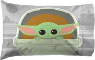 🌟 jay franco star wars the mandalorian the cutest bounty 1 pack pillowcase - double-sided kids super soft bedding logo