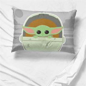 img 1 attached to 🌟 Jay Franco Star Wars The Mandalorian The Cutest Bounty 1 Pack Pillowcase - Double-Sided Kids Super Soft Bedding