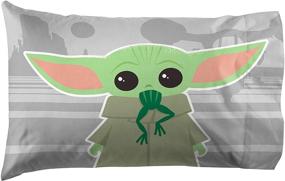 img 3 attached to 🌟 Jay Franco Star Wars The Mandalorian The Cutest Bounty 1 Pack Pillowcase - Double-Sided Kids Super Soft Bedding